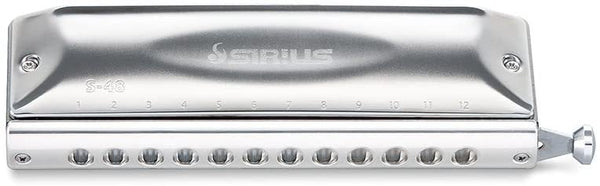 Suzuki Sirius Chromatic 12-Hole 48-Note Harmonica - Straight Alignment - S-48S