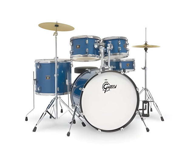 Gretsch Renegade 5 Piece Drum Set w/ Hardware & Cymbals - 22/10/12/16/14 - Blue