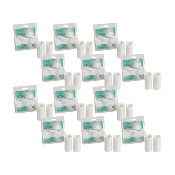 LED Mini Pillar Candle with Remote (Set of 12)