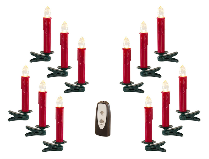 LED Clip on Taper Candle with Remote (Set of 24)