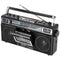 QFX ReRun X Cassette Player Boombox w/ 4-Band Radio, MP3 Converter & Bluetooth®