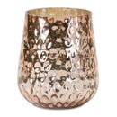 Rose Gold Glass Candle Holder (Set of 8)