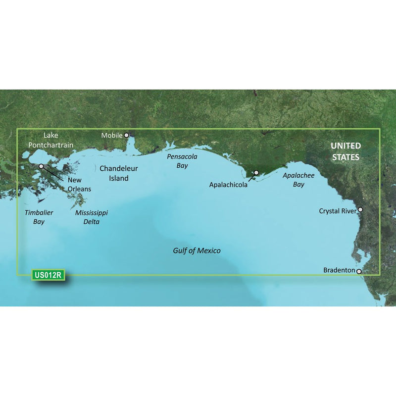 Garmin BlueChart® g3 Vision® HD - VUS012R - Tampa - New Orleans - microSD™/SD™