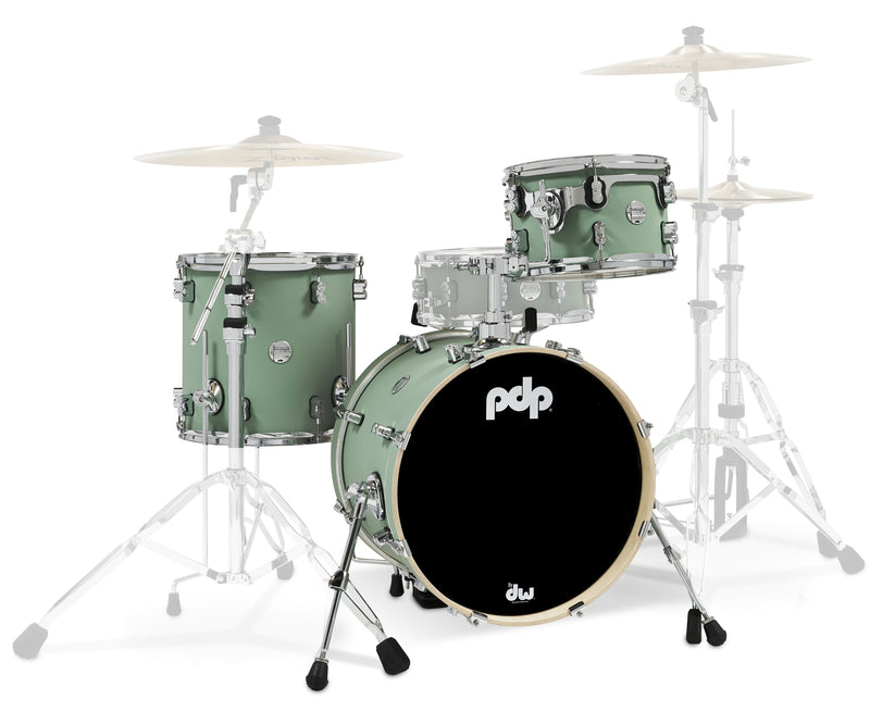 PDP Concept Classic 3-Piece Bop 18/12/14 Drum Shell Pack - Seafoam - PDCM18BPSF