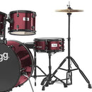 Stagg 5-Piece Drum Set 22/12/13/16/14 w/ Hardware, Throne & Cymbals - TIM122B WR