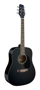 Stagg Dreadnought Acoustic Guitar - Black - SA20D BLK