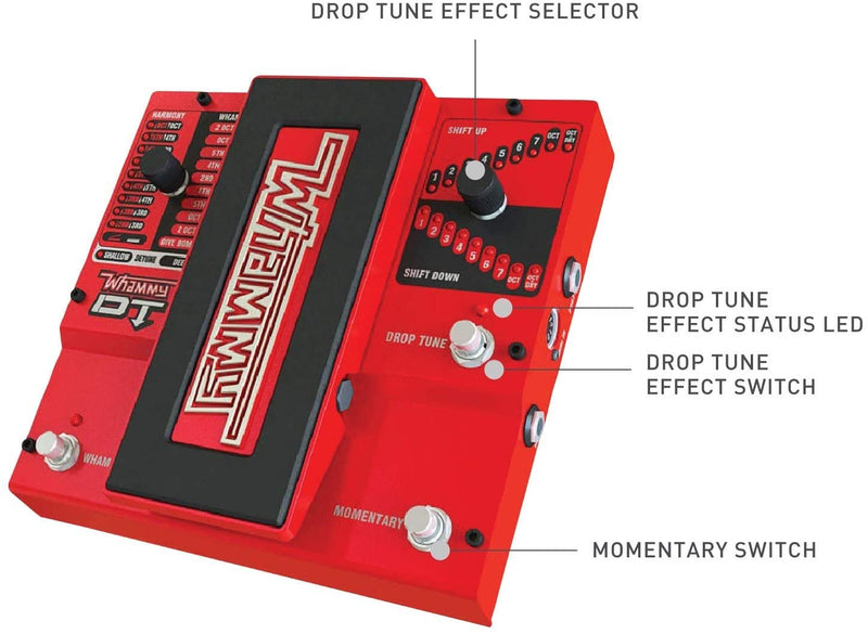 DigiTech Whammy DT Classic Pitch Shift Guitar Pedal with Drop & Raised Tuning