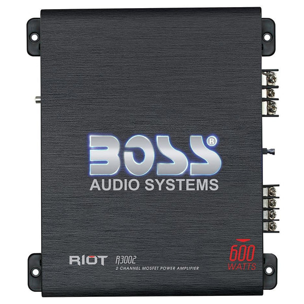 Boss Audio 2 Channel 600 Watt Car Audio Amplifier - R3002