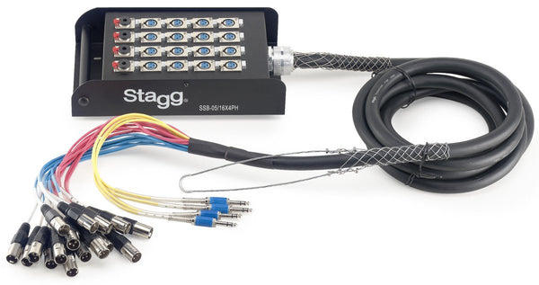 Stagg S-Series 16.4" Stagebox 16x XLR Female Inputs/ 4x Stereo Jack Outputs