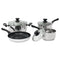 Starfrit Starbasix 034473-001-0000 7-Piece Stainless Steel Cookware Set