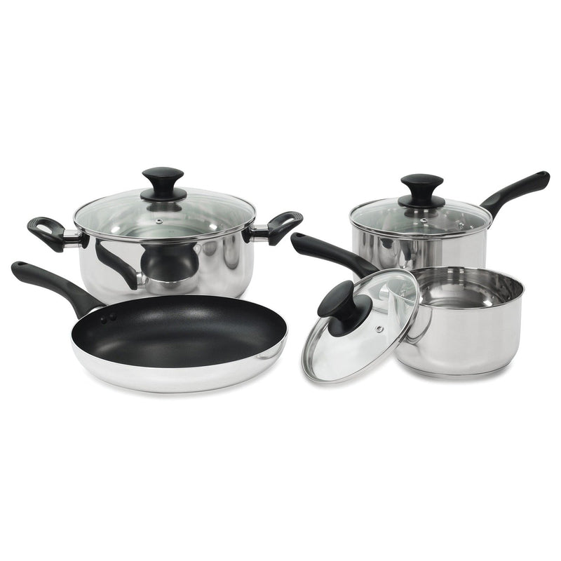 Starfrit Starbasix 034473-001-0000 7-Piece Stainless Steel Cookware Set