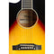 Stagg Left-Handed Dreadnought Acoustic-Electric - Sunburst - SA35 DSCE-VS LH