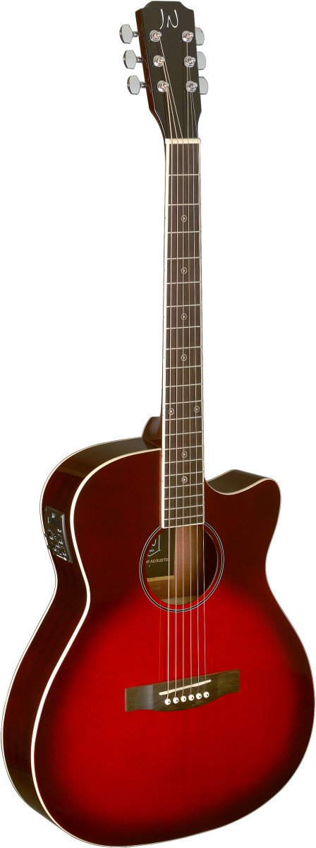 JN Guitars Auditorium Acoustic-Electric Guitar - Redburst - BES-ACE TRB