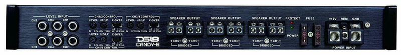 DS18 Audio CANDY6 Compact 6 Channel Full Range Class D Amplifier 1800 Watts