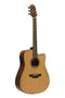 Crafter Able 630 Dreadnought Electric Acoustic Guitar - Cedar - ABLE D630CE N