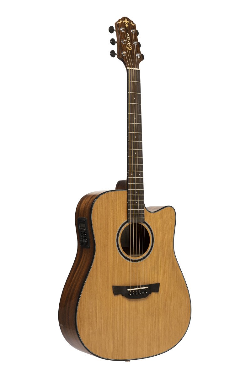 Crafter Able 630 Dreadnought Electric Acoustic Guitar - Cedar - ABLE D630CE N