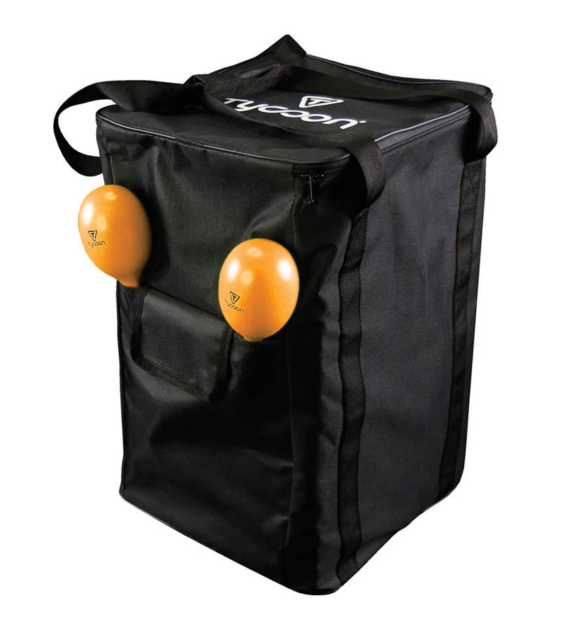 Tycoon Bold Series Cajon Pack - Orange w/ Bag & Maracas - TKBSC-29 OR