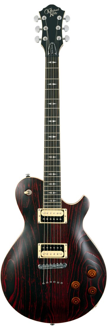 Michael Kelly Patriot Decree OP Electric Guitars - Open Pore Red - MKPDOTRERA