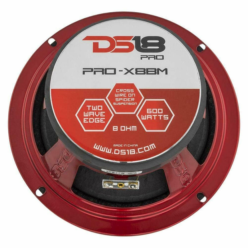 DS18 PRO-X8BM 8" 550W Max 8 Ohms Midrange Car Loudspeaker