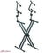 Quik Lok QL-623 X-Style Double Brace Three-Tier Heavy Duty Keyboard Stand