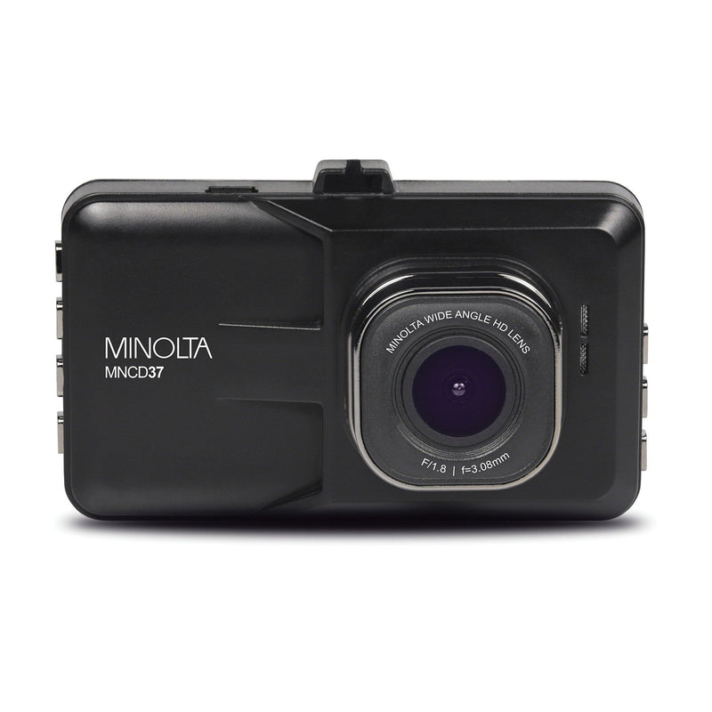 Minolta 1080p Full HD Dash Camera with 3-Inch QVGA LCD Screen (Black) MNCD37-BK