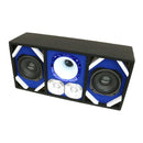 DEEJAY LED Loaded Box w/ Two Despacito 6" Woofers, Horn, & 2 Tweeters - Blue