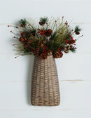 Woven Willow Wall Basket (Set of 6)