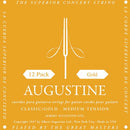 Augustine 12 Pack Classic/Gold Medium Tension Nylon Guitar Strings - HLSETGOLDPK