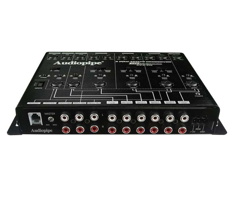 Audiopipe 6 Way Crossover 8 ch. Input 12 ch. Output XV6V15