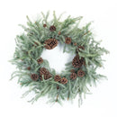 Winter Pine Wreath with Pine Cones 29.5"D