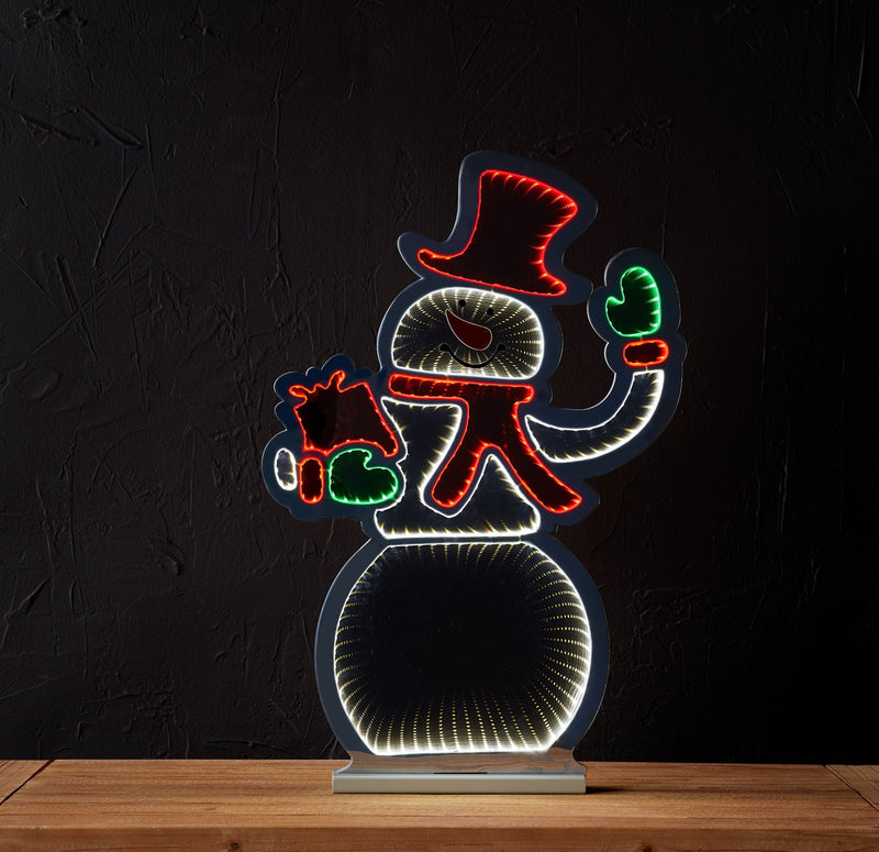 Snowman Infinity Light Display 29.5"H