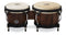 Latin Percussion Matador M201-WB Whiskey Barrel Bongo Set with Black Hardware