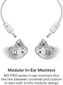 MEE MX2 PRO Noise-Isolating Modular Musician’s in-Ear Monitors - EP-MX2PRO-CL