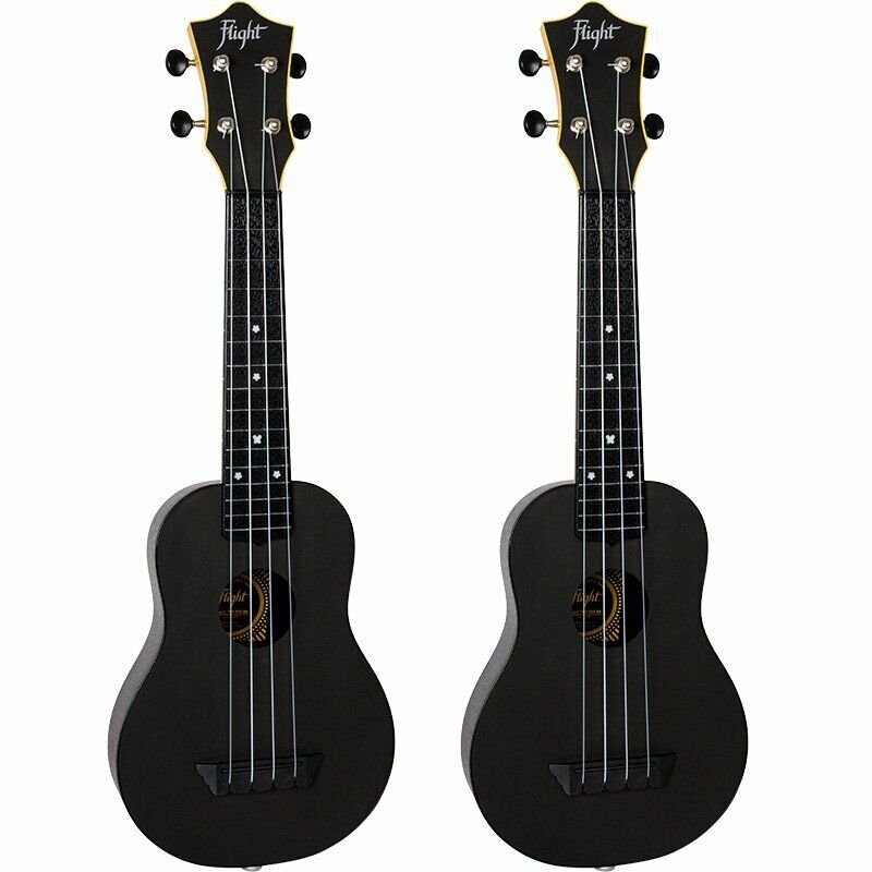Flight Travel Electric Acoustic Soprano Ukulele - Gig Bag - Black - New Open Box