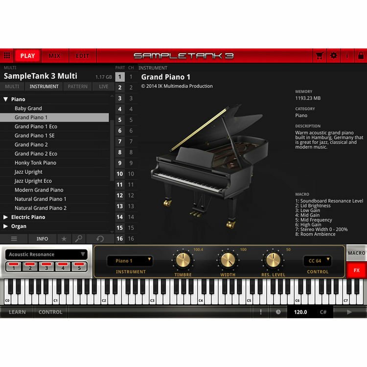 IK Multimedia SampleTank MAX - Sample-Based Virtual Instrument Software Bundle