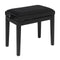 Stagg Matte Black Adjustable Piano Bench with Black Velvet Top - PB06 BKM VBK