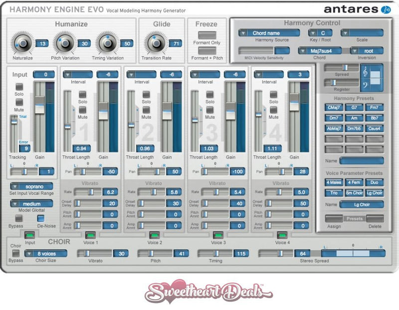 Antares Harmony Engine EVO - Download - Vocal Modeling Plugin Software VST