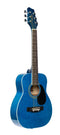 Stagg 1/2 Size Dreadnought Acoustic Guitar - Blue - SA20D 1/2 BLUE