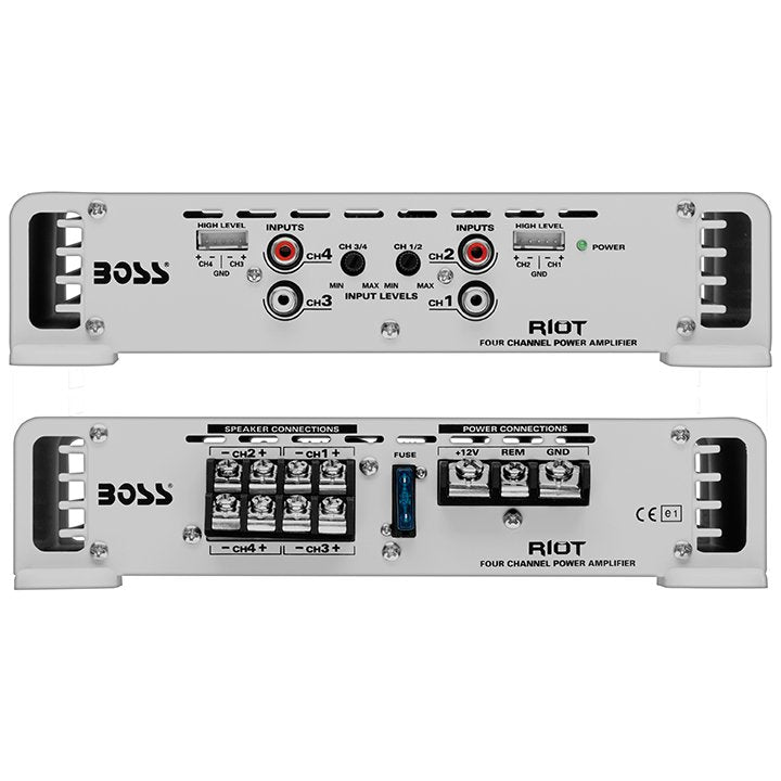 Boss Audio Marine 4 Channel Amplifier 400W Max Mr100.4