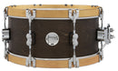 PDP Concept Classic 6.5x14 Walnut Stain Snare Drum - Natural Stain Wood Hoops
