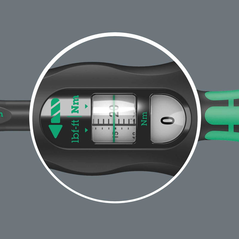 Wera 3/8" Adjustable Torque Wrench with Reversible Ratchet 20-100 Nm