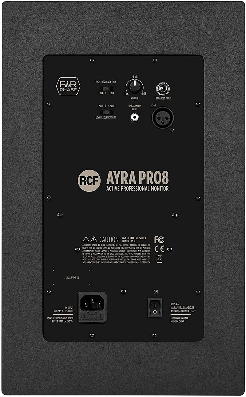 RCF Professional Active Two-Way Studio Monitor w/ 5" Woofer - AYRA PRO5