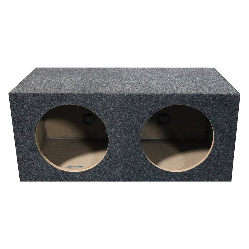 Qpower Empty Woofer Box 2 X 10"  Square Style QMPSQ10E