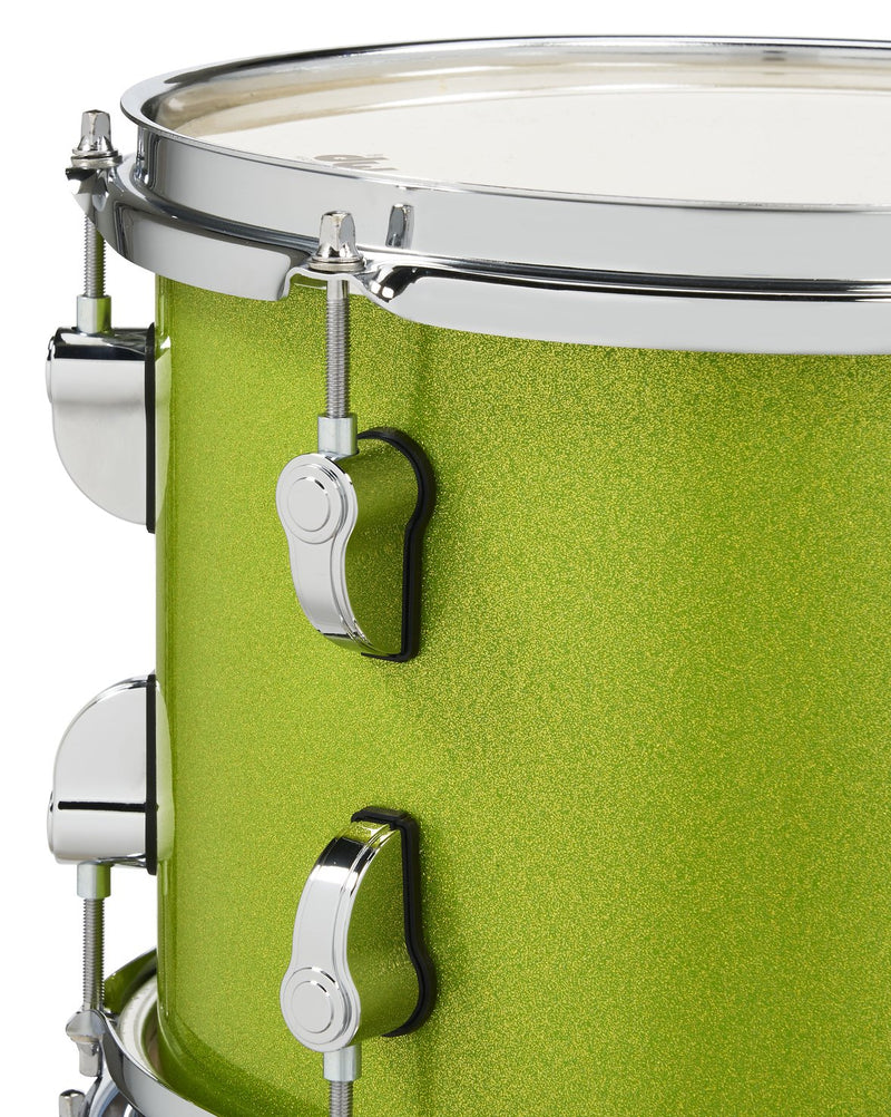 PDP New Yorker 4 Piece Shell Pack - 16/10/13/14 - Electric Green Sparkle - PDNY1