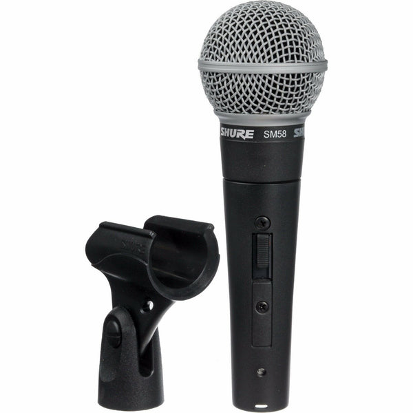 Shure SM58s Microphone with Switch Vocal Dynamic Live and Recording Mic SM58