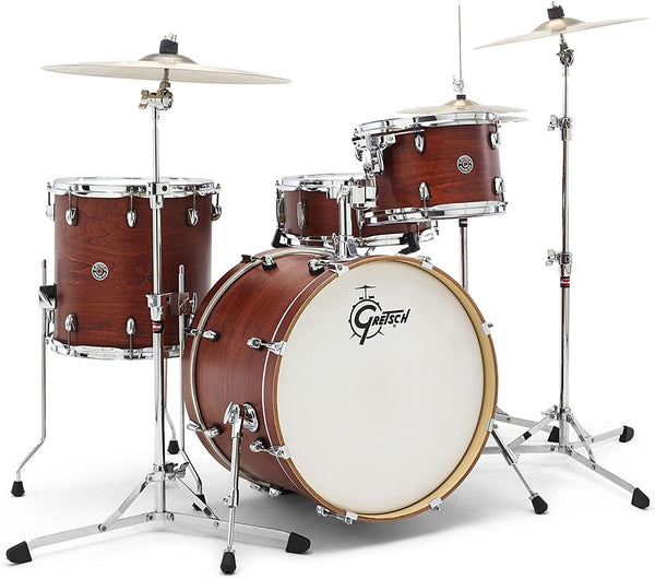 Gretsch Catalina Club 4 Piece Shell Pack (20/12/14/14SN) - Satin Walnut Glaze