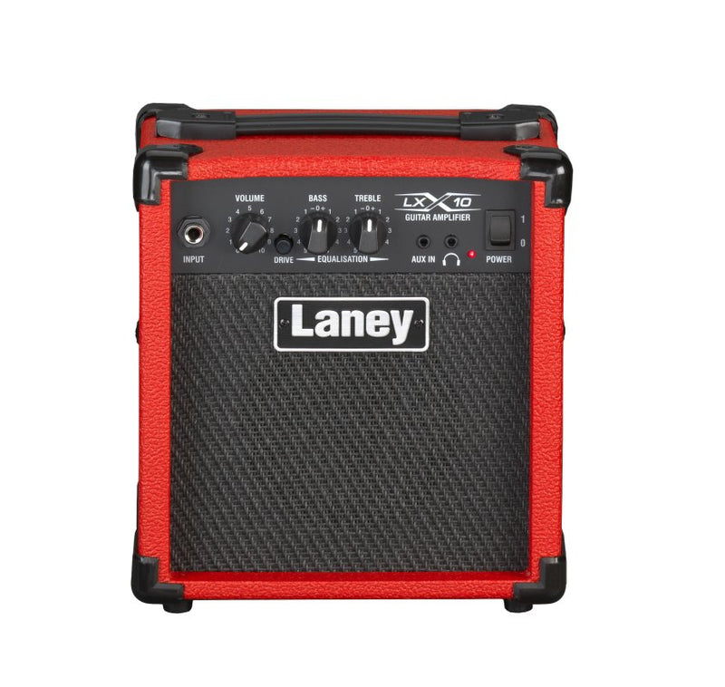 Laney 10 Watt Guitar Combo Amplifier w/ 5” Woofer - Red - LX10-RED