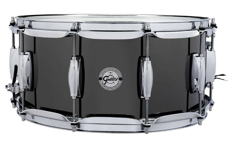 Gretsch Black Nickel over Steel Snare Drum 6.5X14