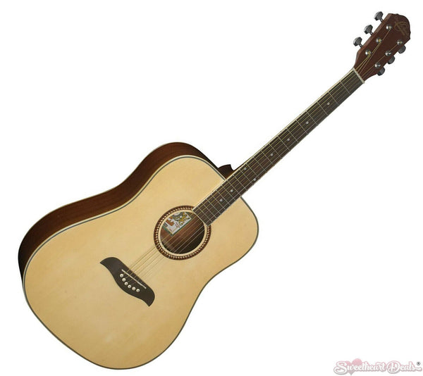 Oscar Schmidt OG2N-A-U Acoustic Dreadnought Guitar - Natural