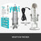 Blue Yeti Silver Plus Pack USB Microphone for Streaming & Podcasting w/ Software